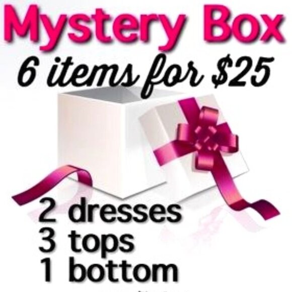 MYSTERY BOX 6 ITEMS FOR $25 - 2 DRESSES, 3 TOPS & 1 BOTTOM - Limited Boxes ! - Picture 1 of 1